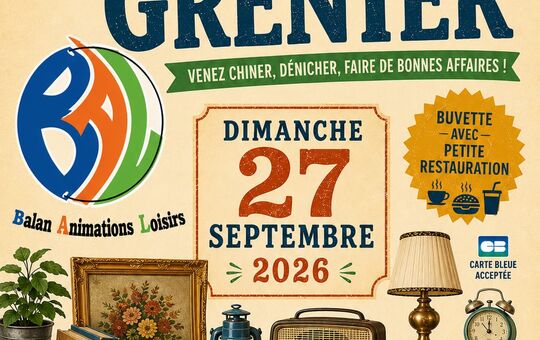 Vide grenier Balan Animations Loisirs