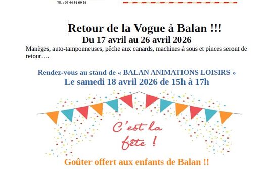 La vogue s'installe à Balan !