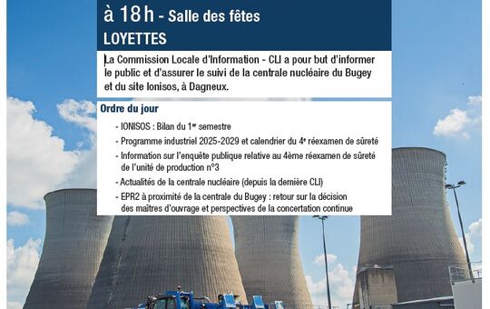 Réunion publique de la CLI 